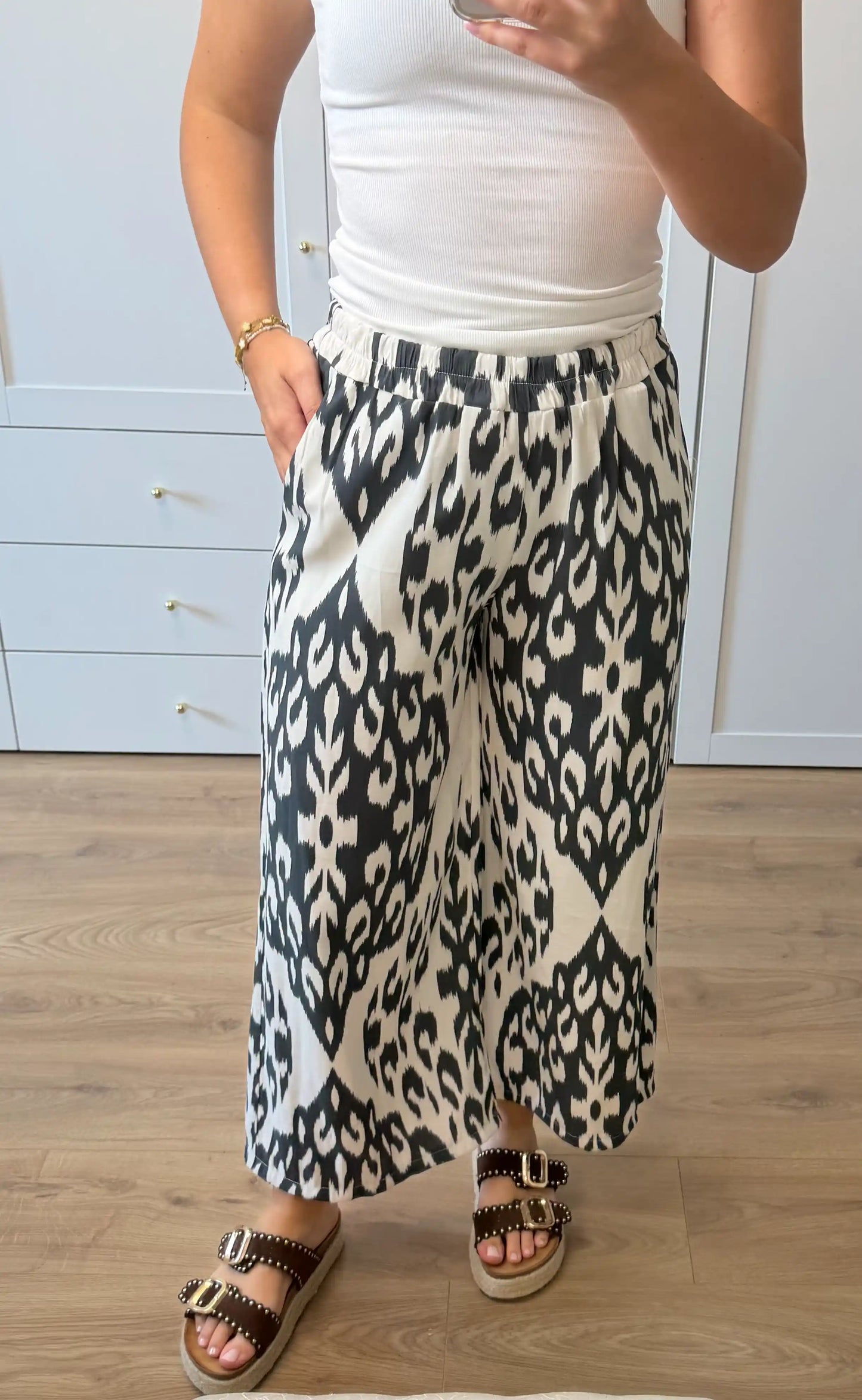 Culotte "Valencia" Dunkelgrau