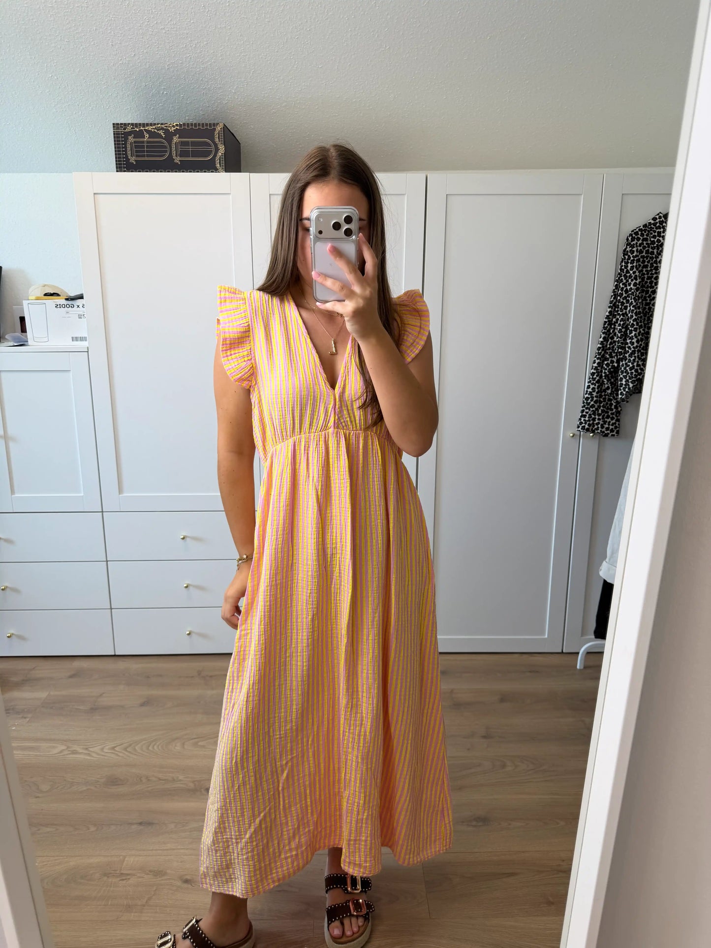 Musselinkleid "Frida" Stripe I