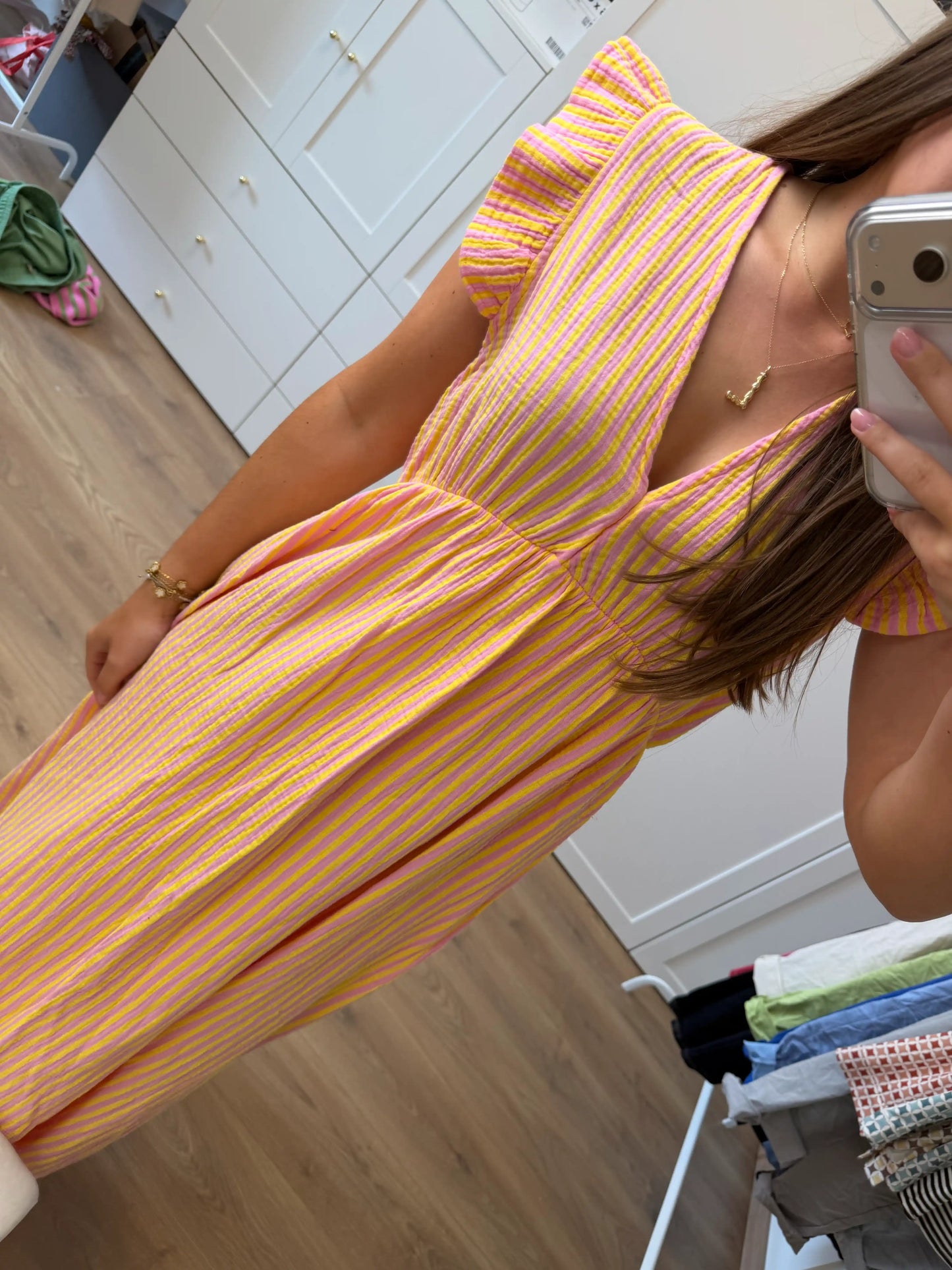 Musselinkleid "Frida" Stripe I