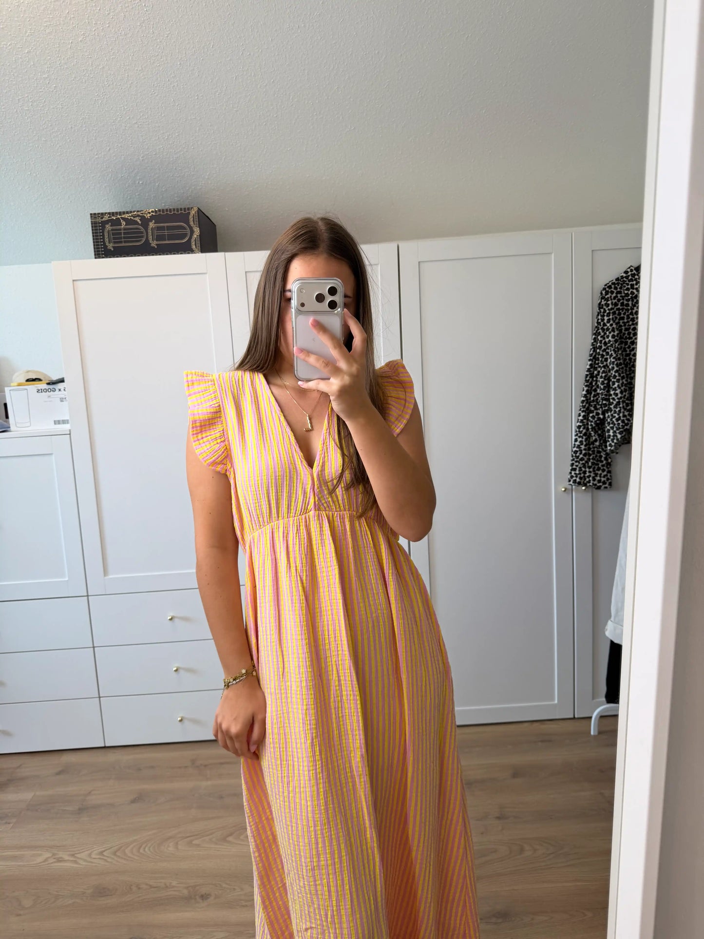 Musselinkleid "Frida" Stripe I