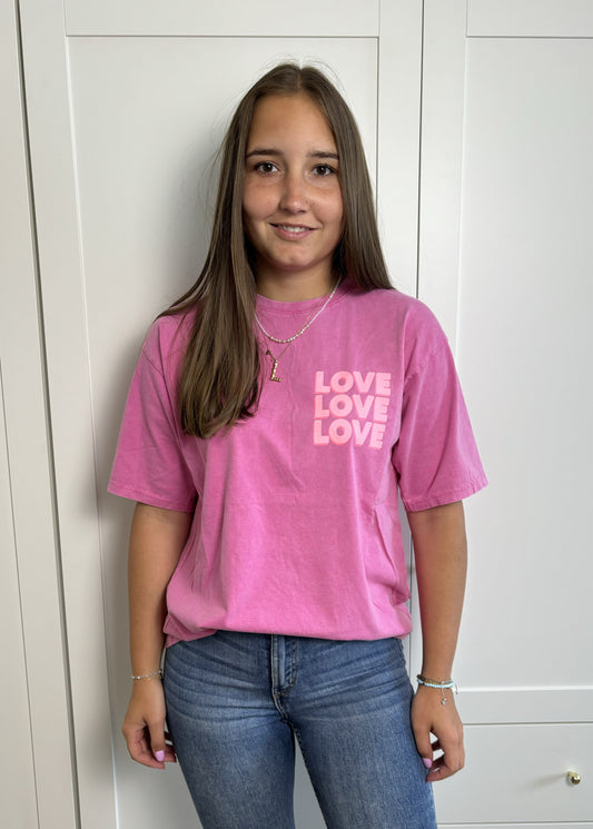 T-Shirt "Love" Pink