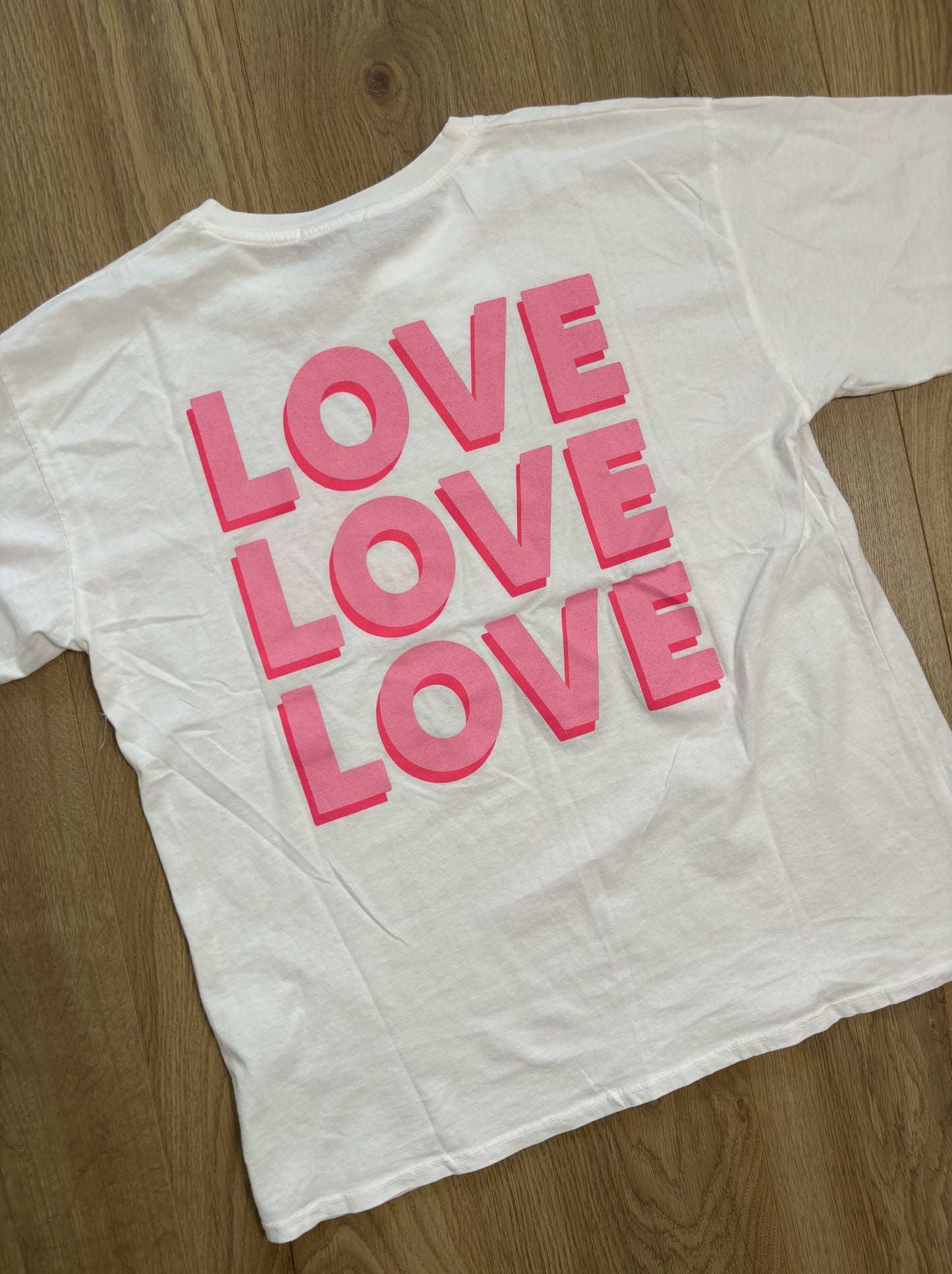 T-Shirt "Love" Weiß