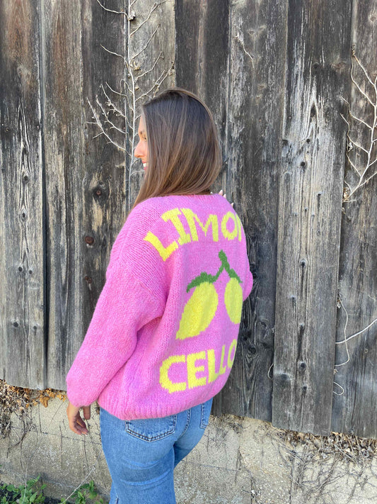 Cardigan "Limoncello" Pink