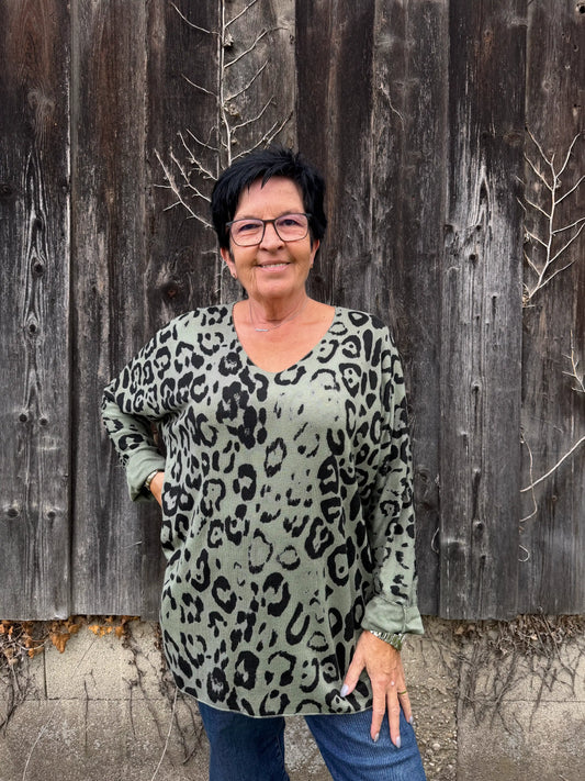 Pullover "Leolilly" Olivegrün