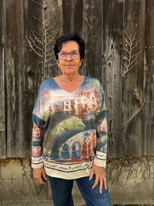 Pullover "Mountaincity" Dunkelblau