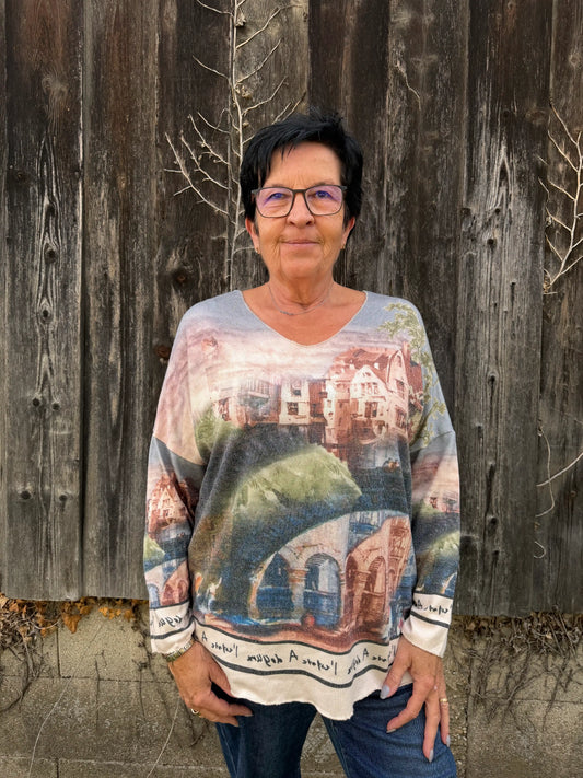 Pullover "Mountaincity" Grau