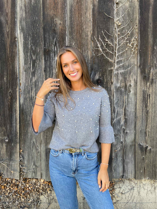 Pullover "Pearly" Grau