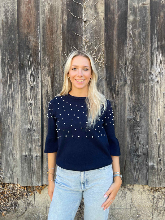 Pullover "Pearly" Dunkelblau