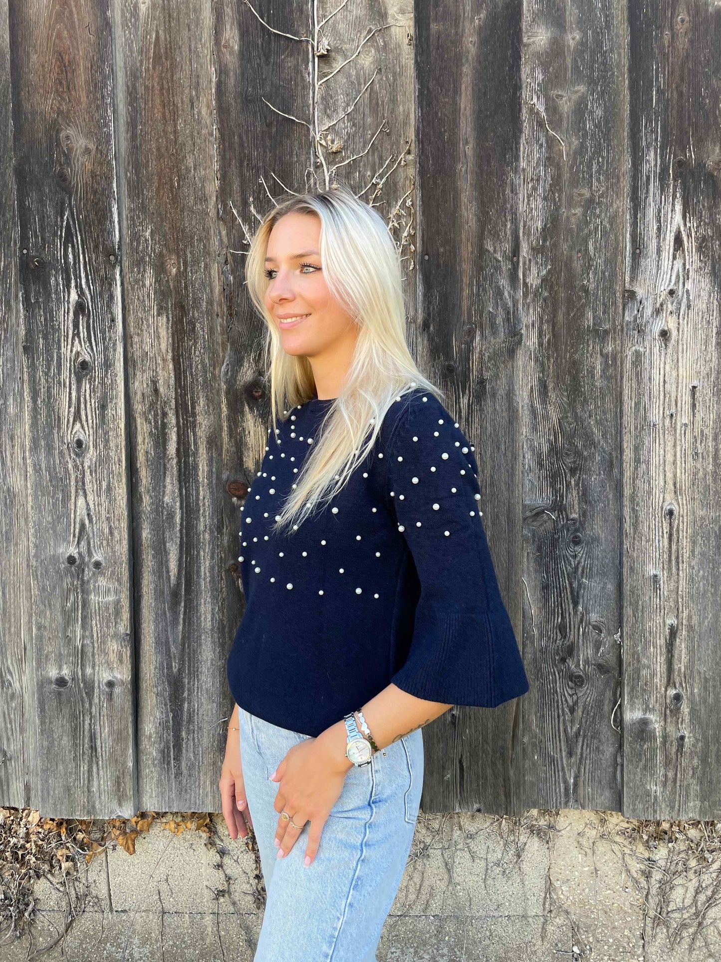 Pullover "Pearly" Dunkelblau