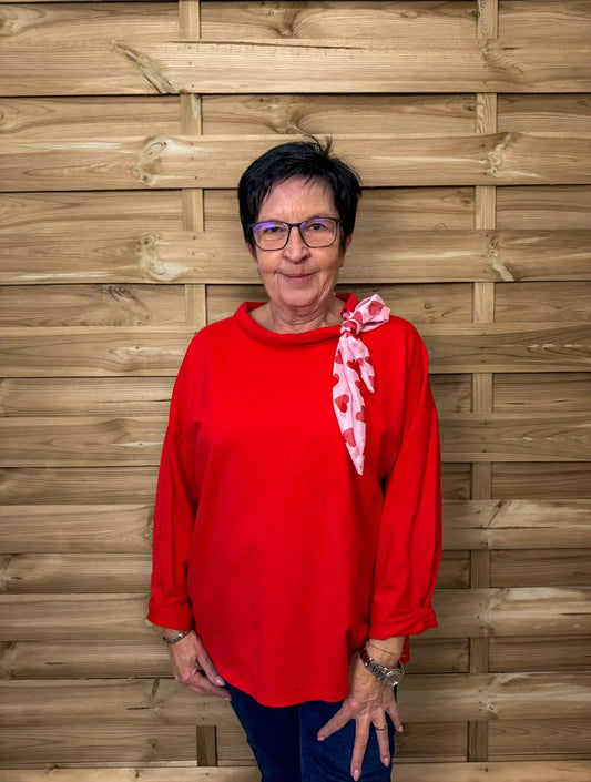 Shirt "Herzensgruß" Rot