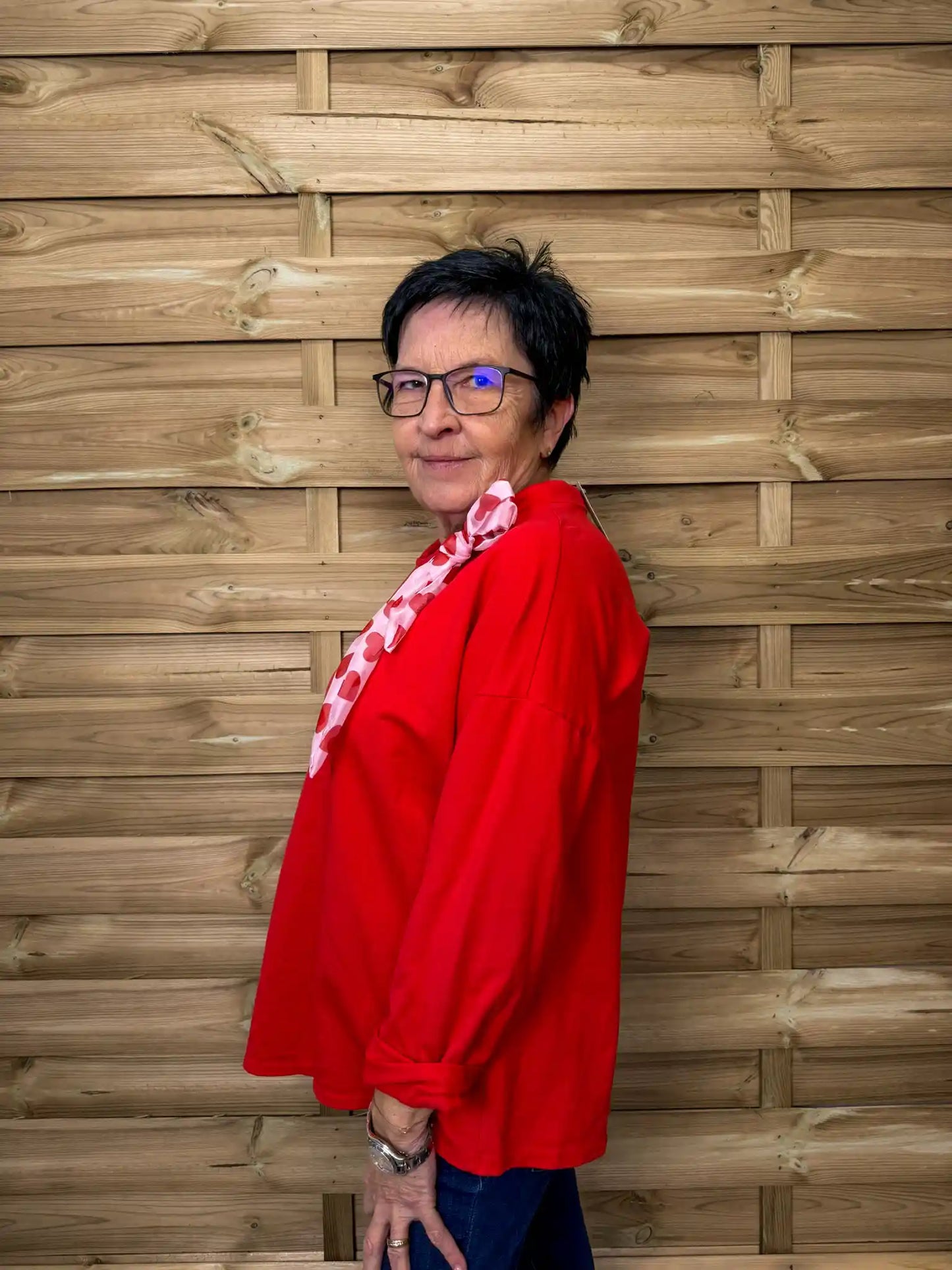 Shirt "Herzensgruß" Rot