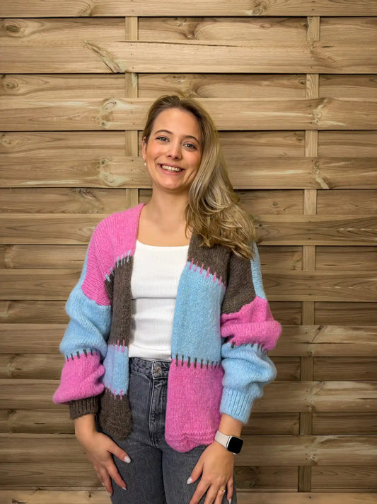 Cardigan "Color Pop" Taupe