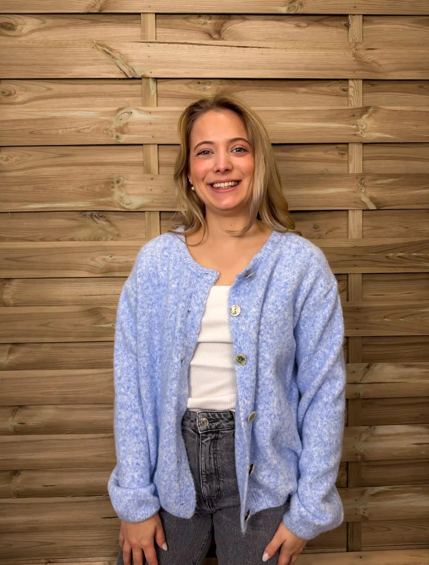 Cardigan "Cozy" Hellblau