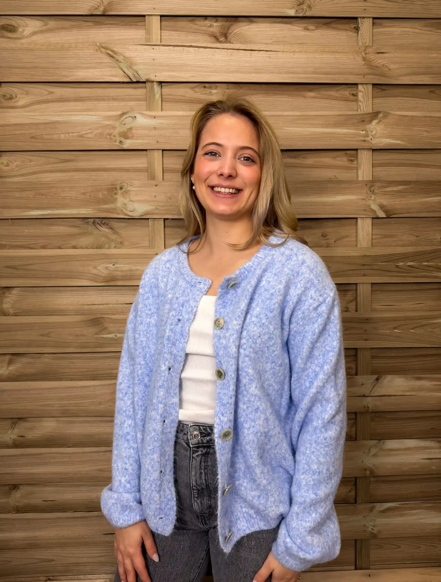 Cardigan "Cozy" Hellblau