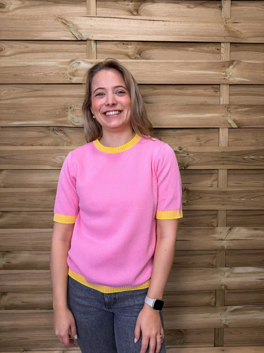 Shirt "Happy Knit" Rosa