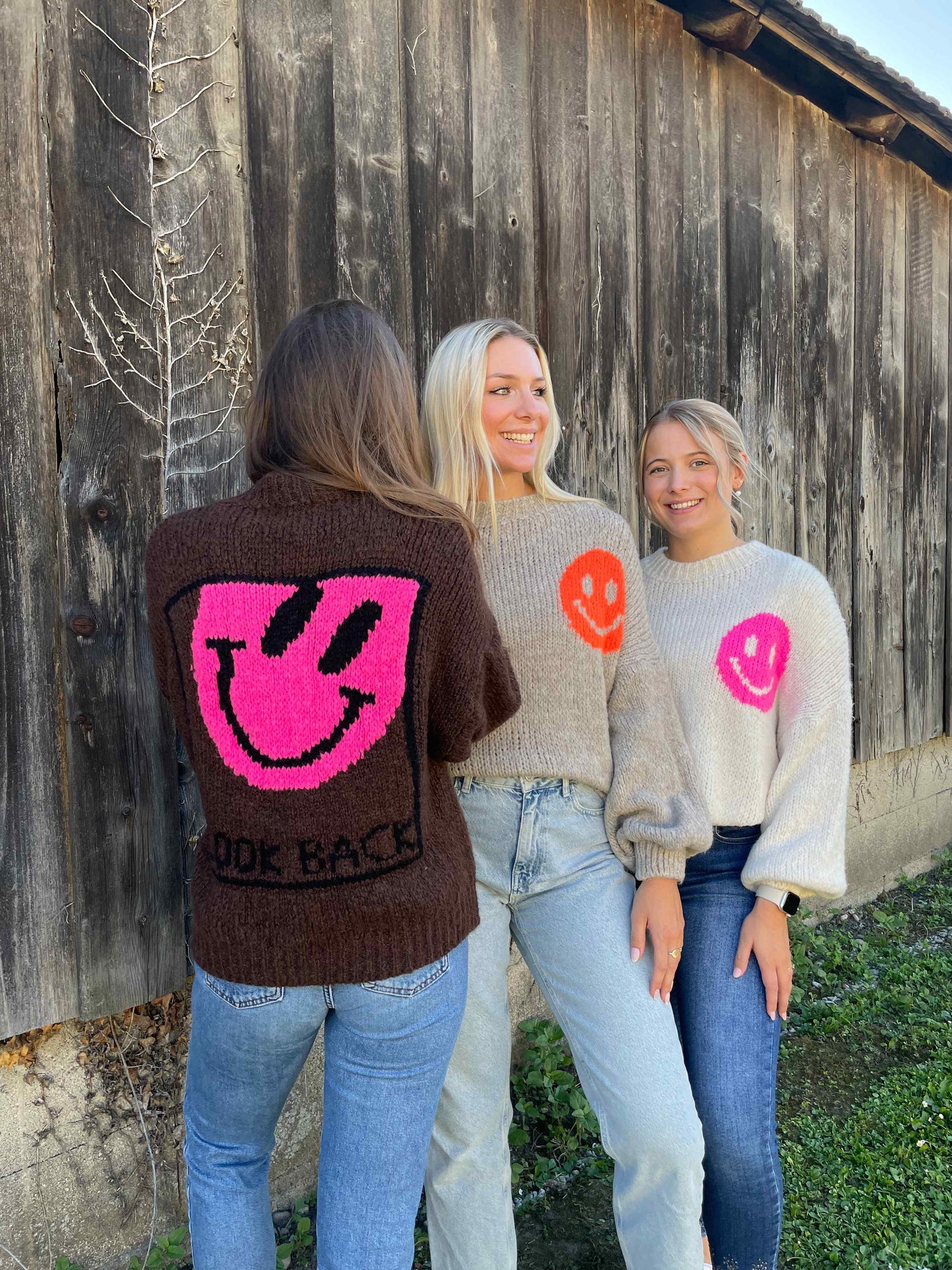 Pullover "Look Back" Schokobraun