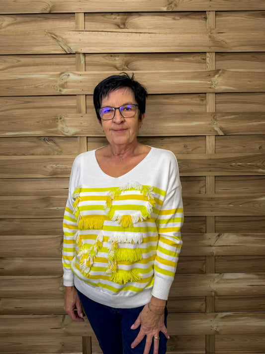 Pullover "Fransenliebe" Grün