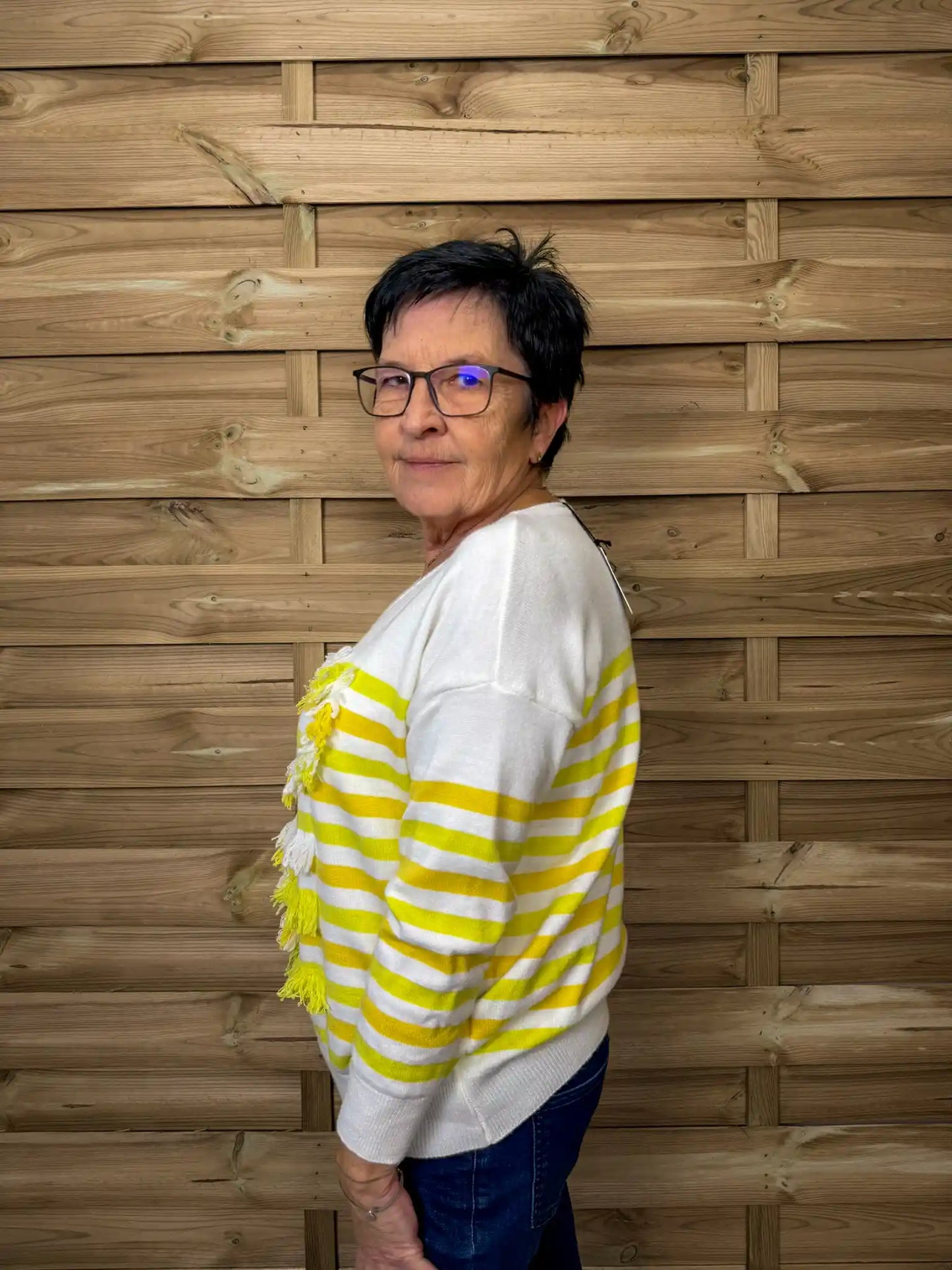 Pullover "Fransenliebe" Grün