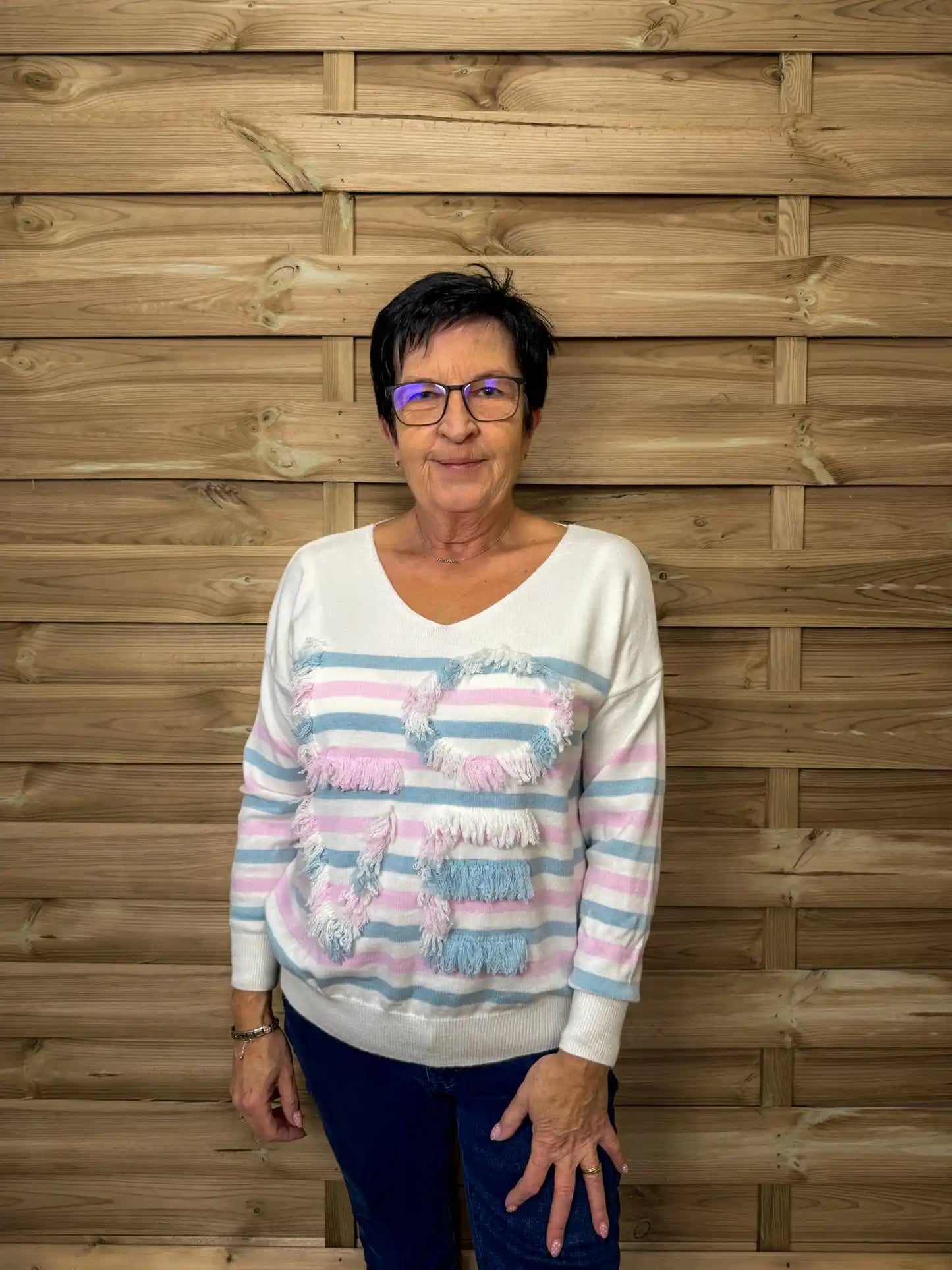 Pullover "Fransenliebe" Rosa