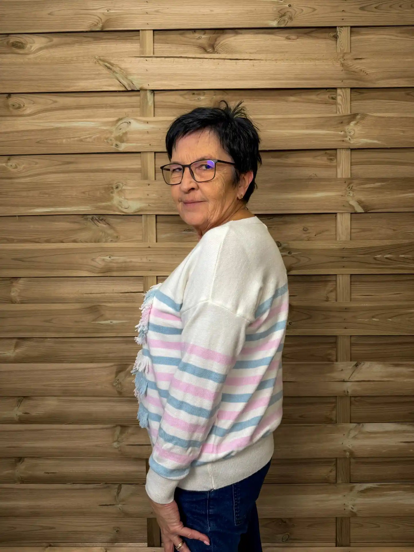 Pullover "Fransenliebe" Rosa