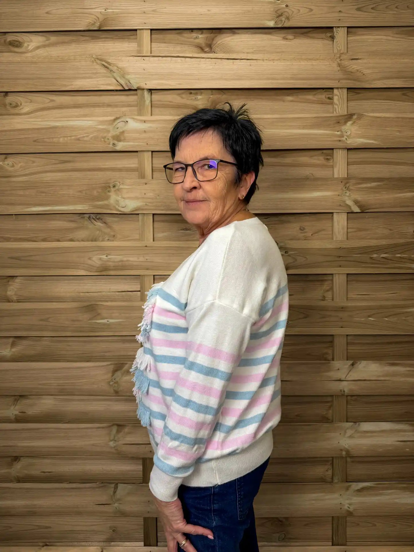 Pullover "Fransenliebe" Rosa