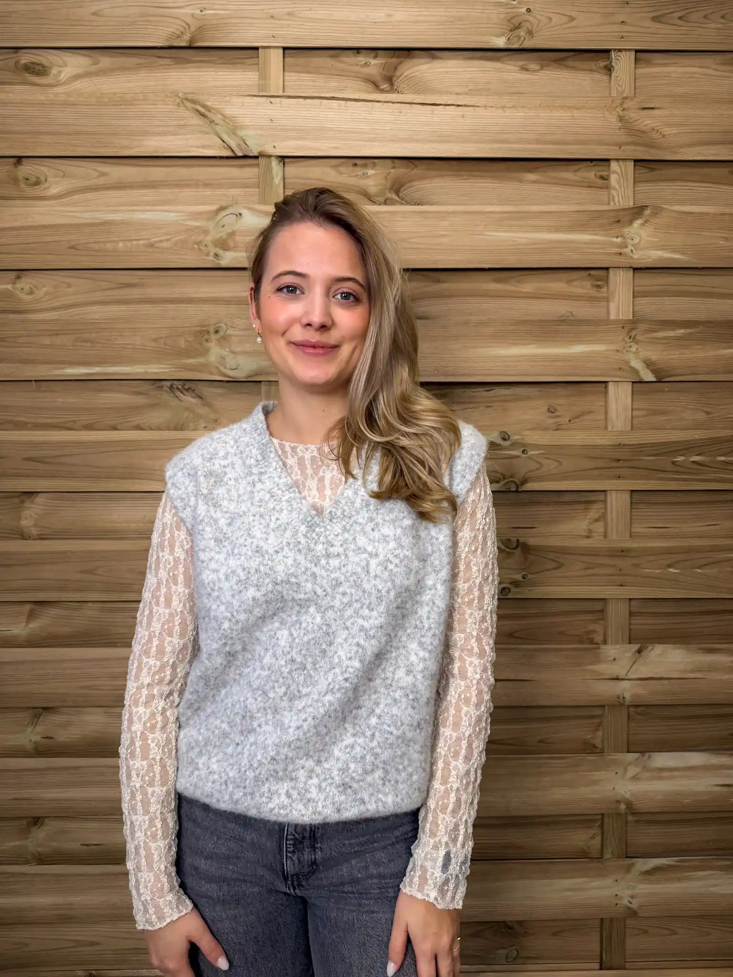 Pullunder "V-Neck" Grau