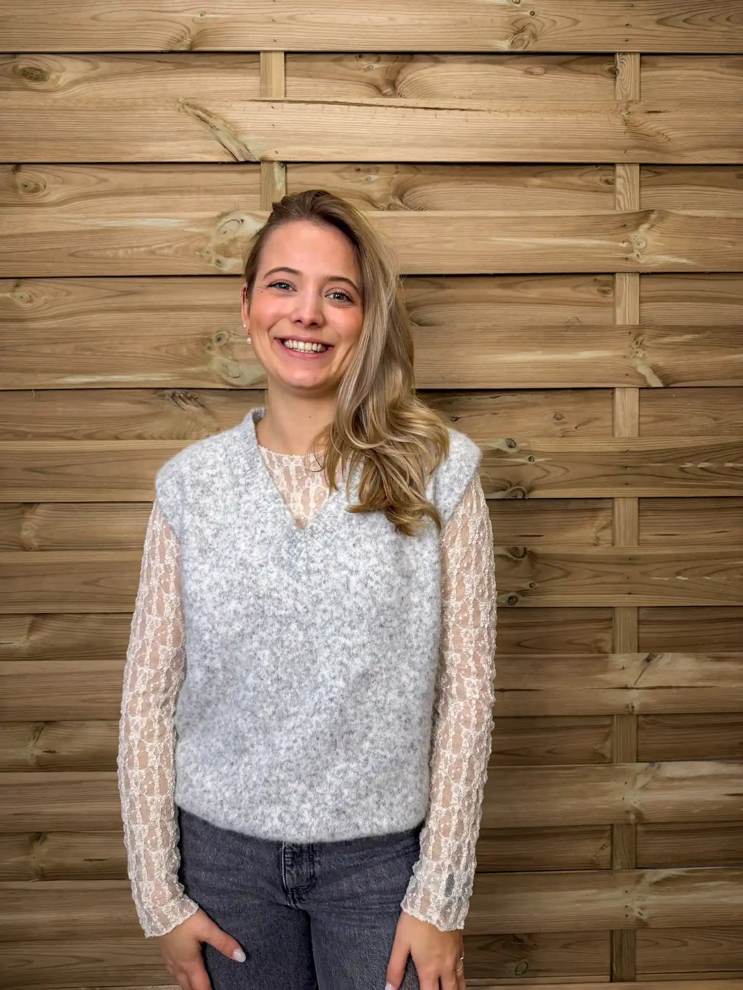 Pullunder "V-Neck" Grau