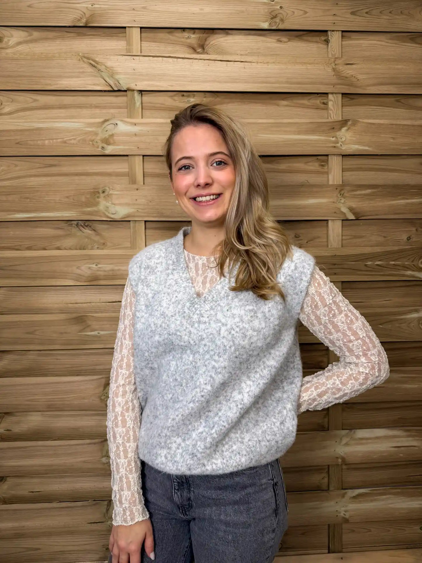 Pullunder "V-Neck" Grau