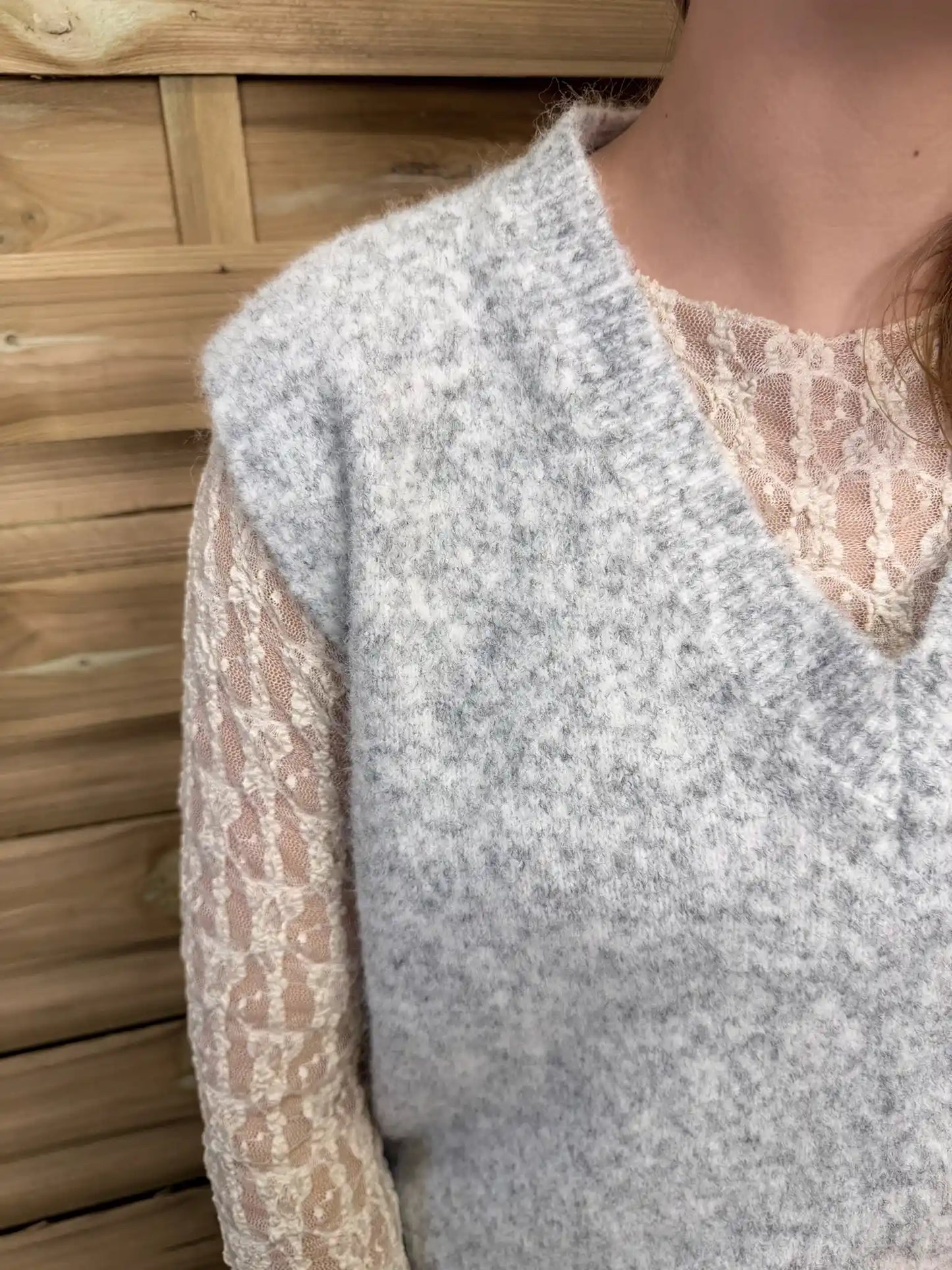 Pullunder "V-Neck" Grau