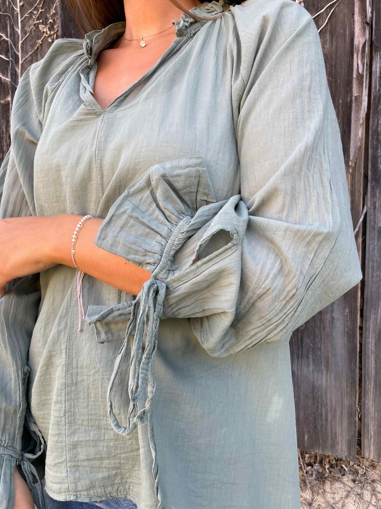 Bluse "Fay" Olivegrün