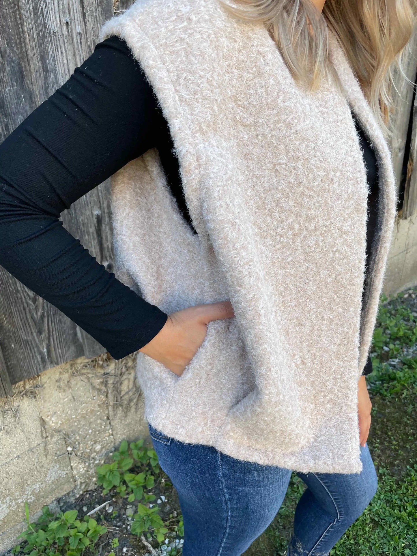 Gilet "Teddy Chic" Beige