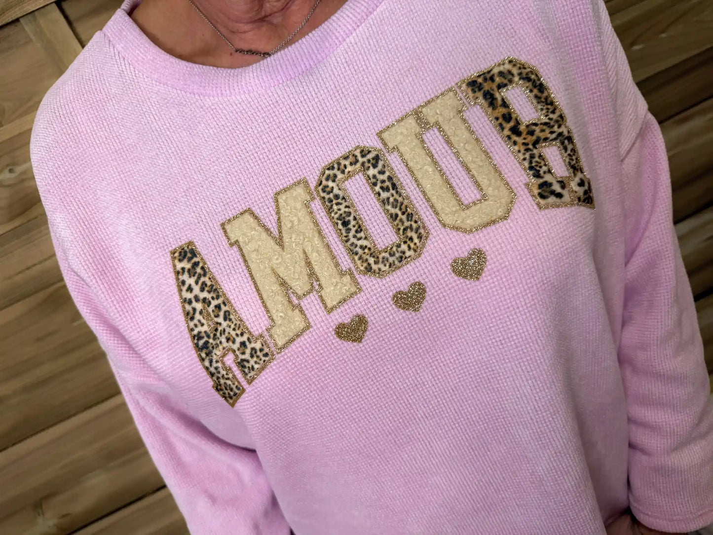 Pullover "Amour" Rosa