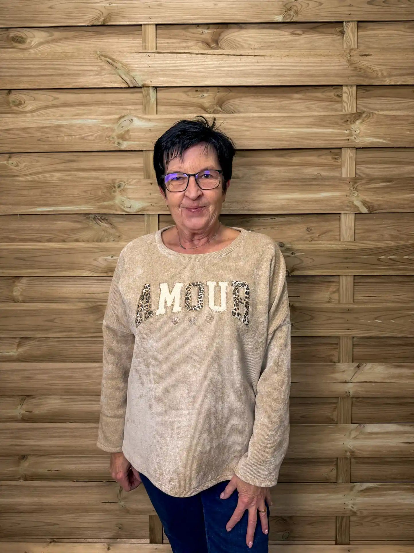 Pullover "Amour" Taupe