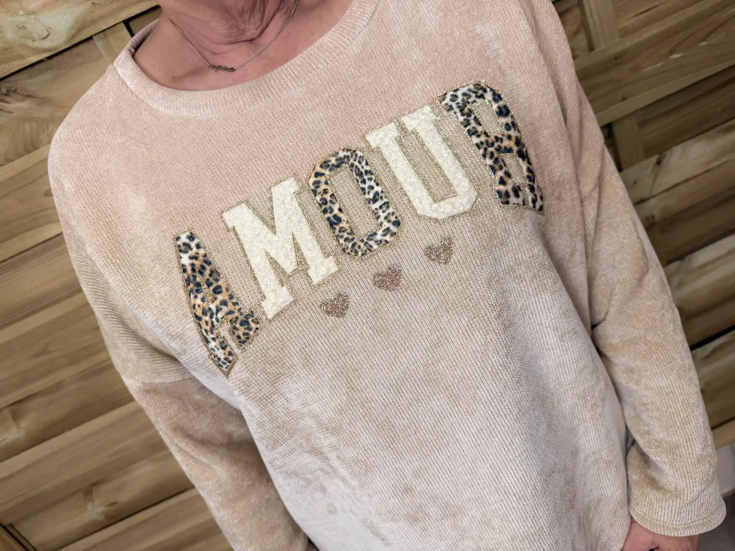 Pullover "Amour" Taupe