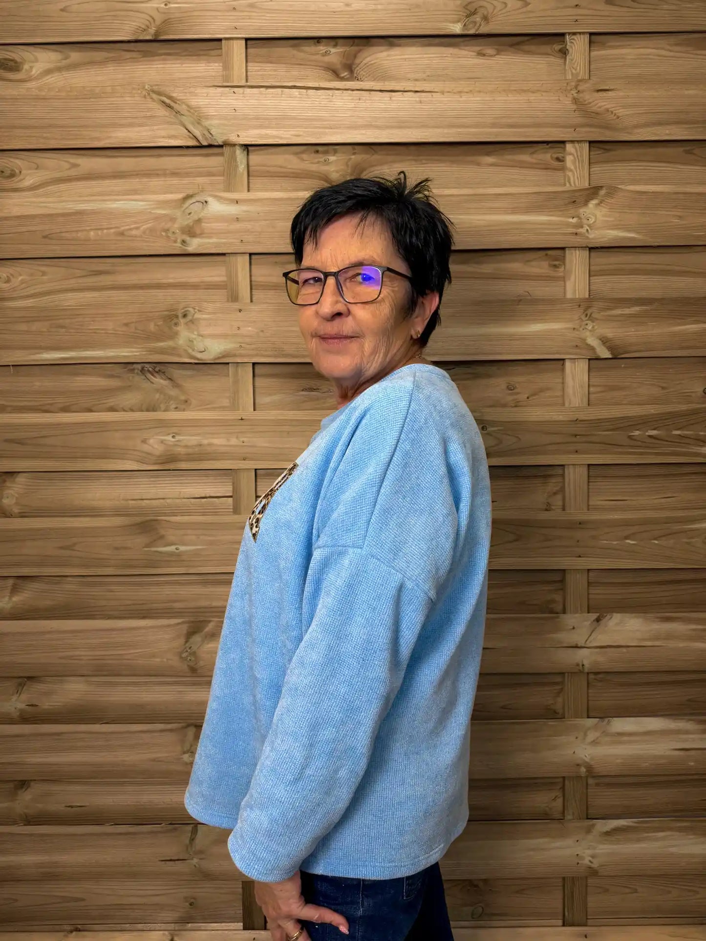 Pullover "Amour" Hellblau