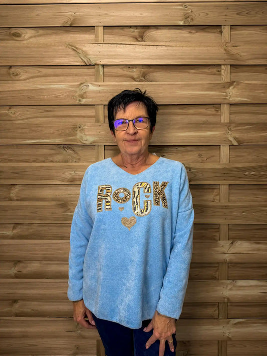 Pullover "Rock" Hellblau