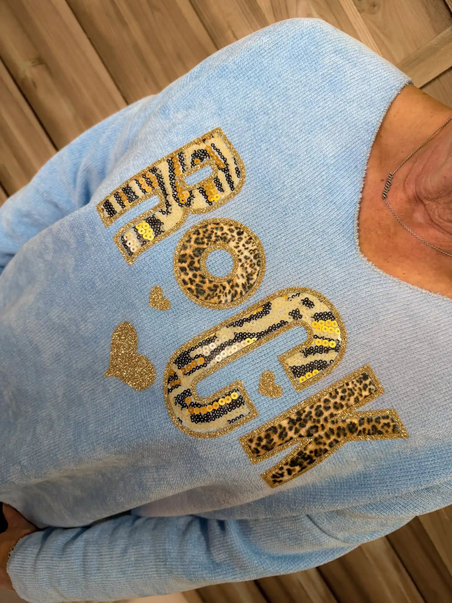 Pullover "Rock" Hellblau