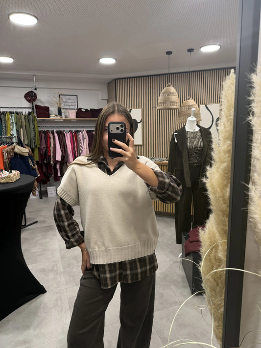 Pullunder Beige