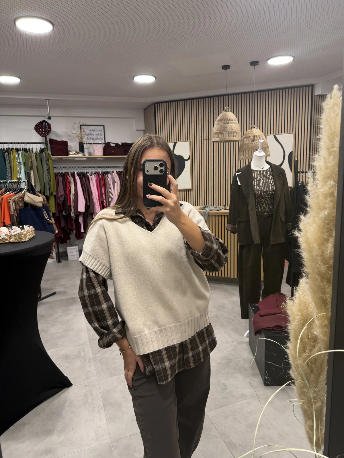 Pullunder Beige