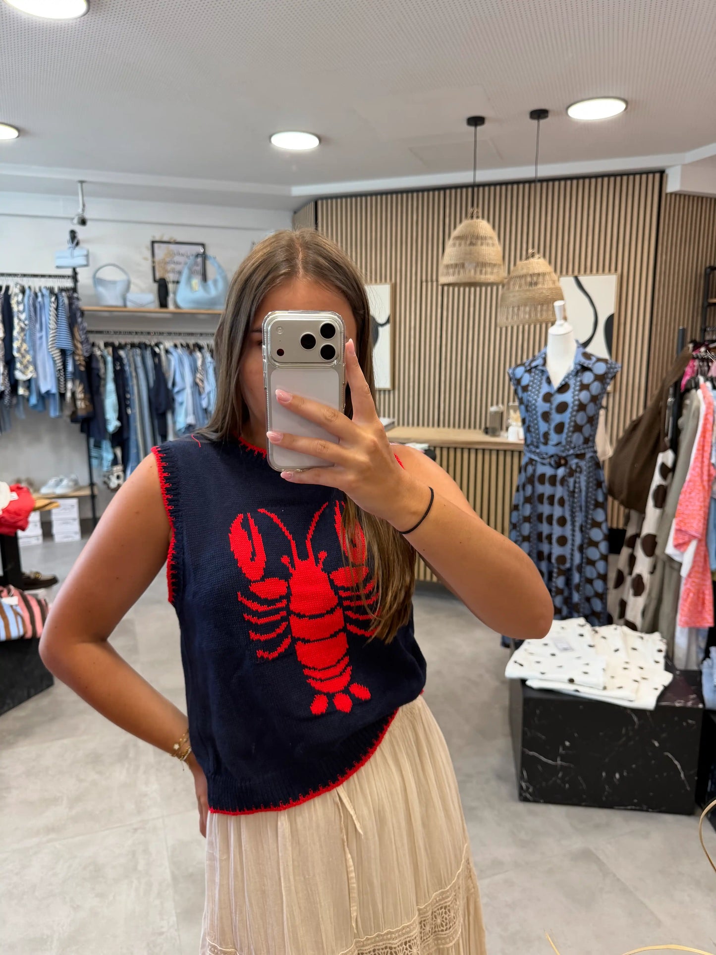 Pullunder "Lobster" Dunkelblau