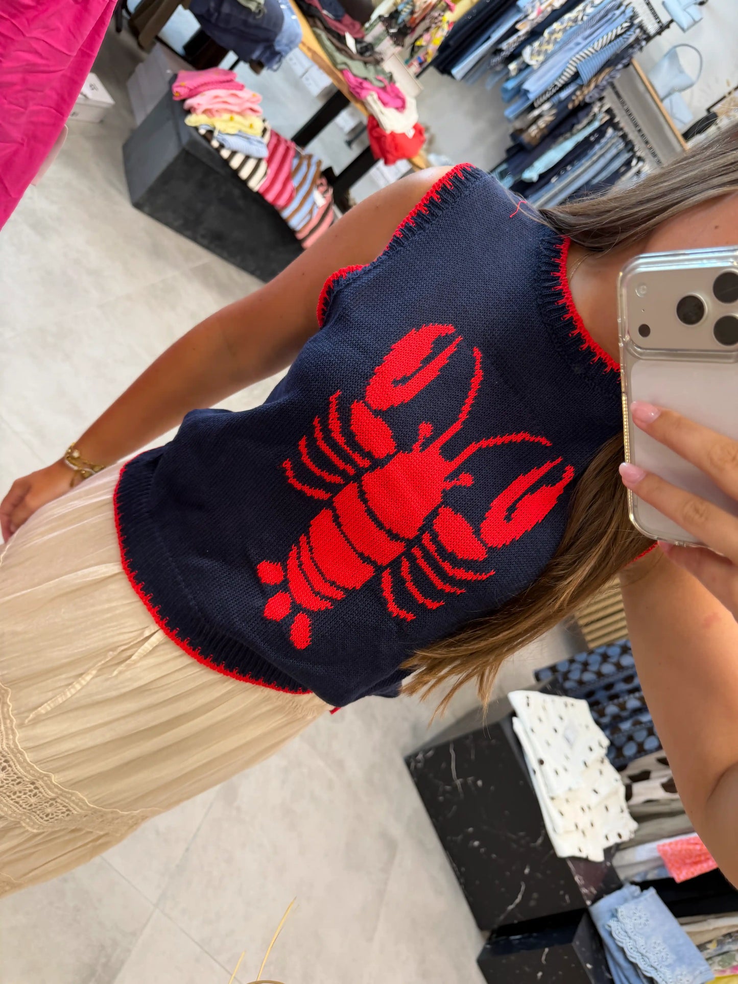 Pullunder "Lobster" Dunkelblau