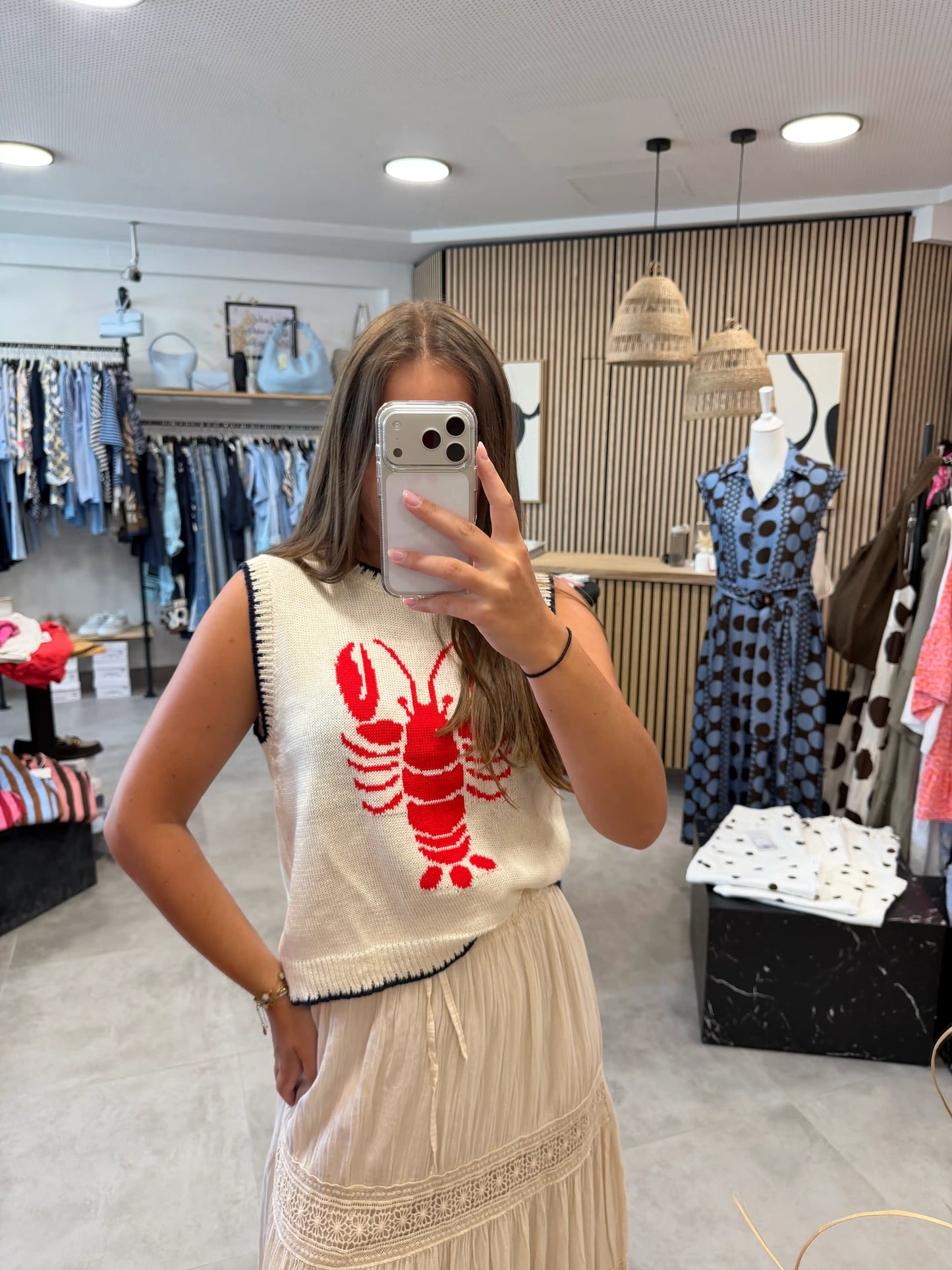 Pullunder "Lobster" Offwhite