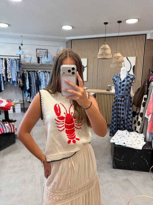 Pullunder "Lobster" Offwhite