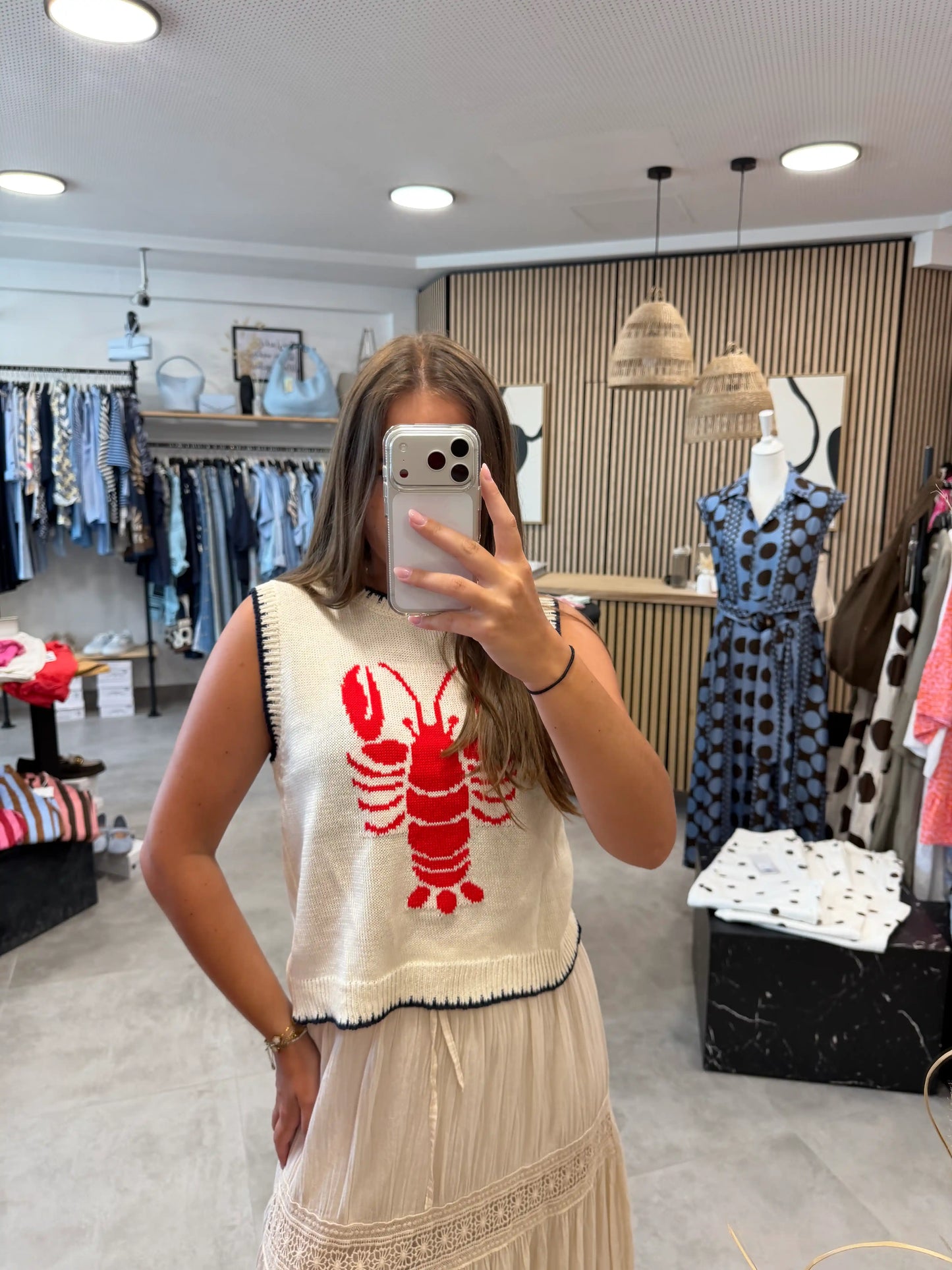Pullunder "Lobster" Offwhite