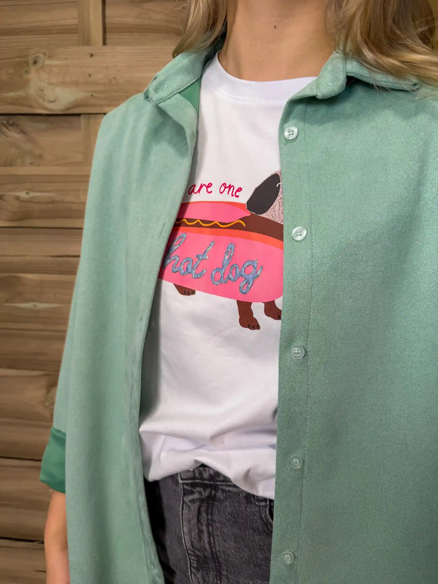 Overshirt "Velvet" Grün