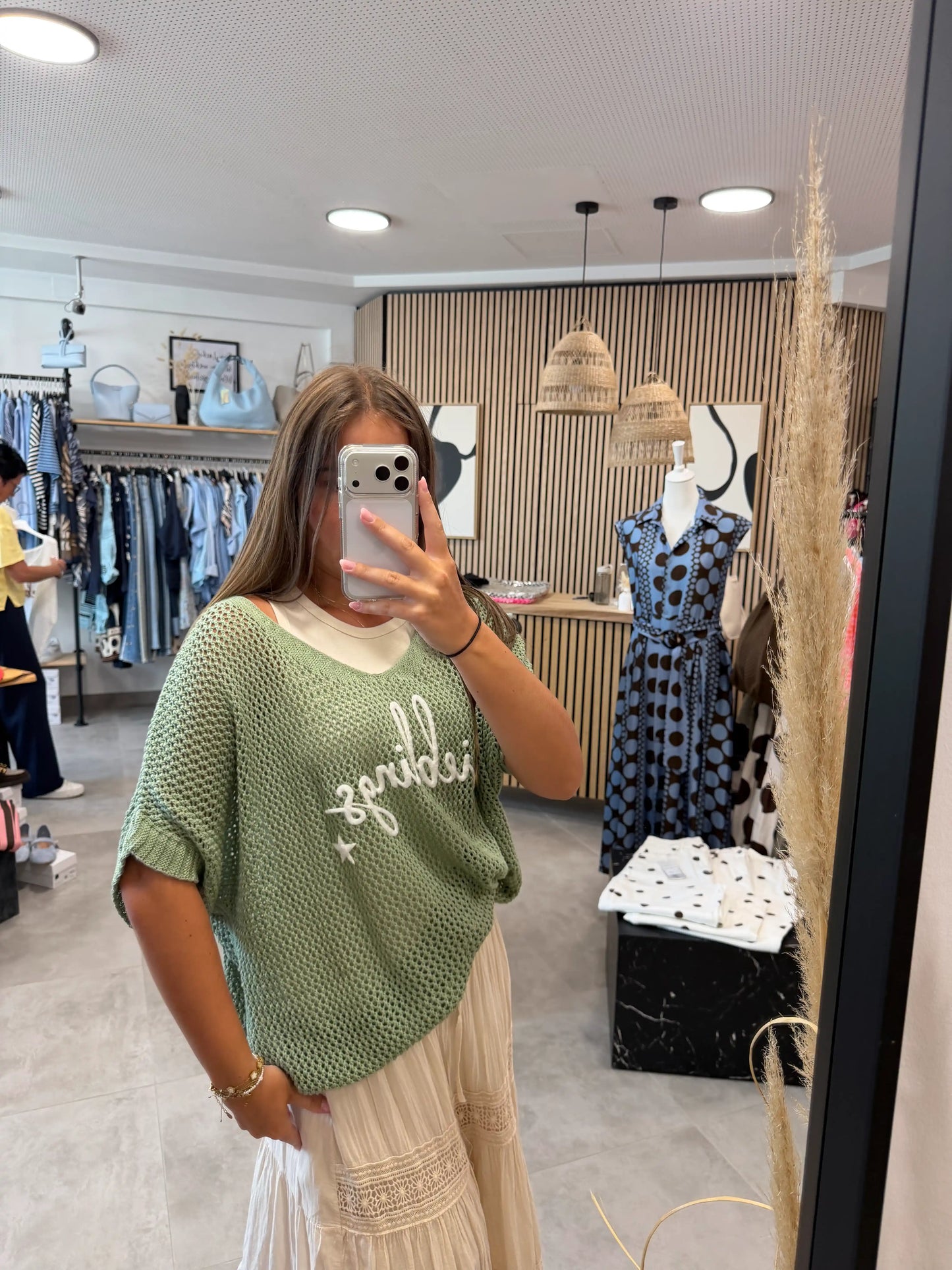Strickpullover "Lieblings" Salbei