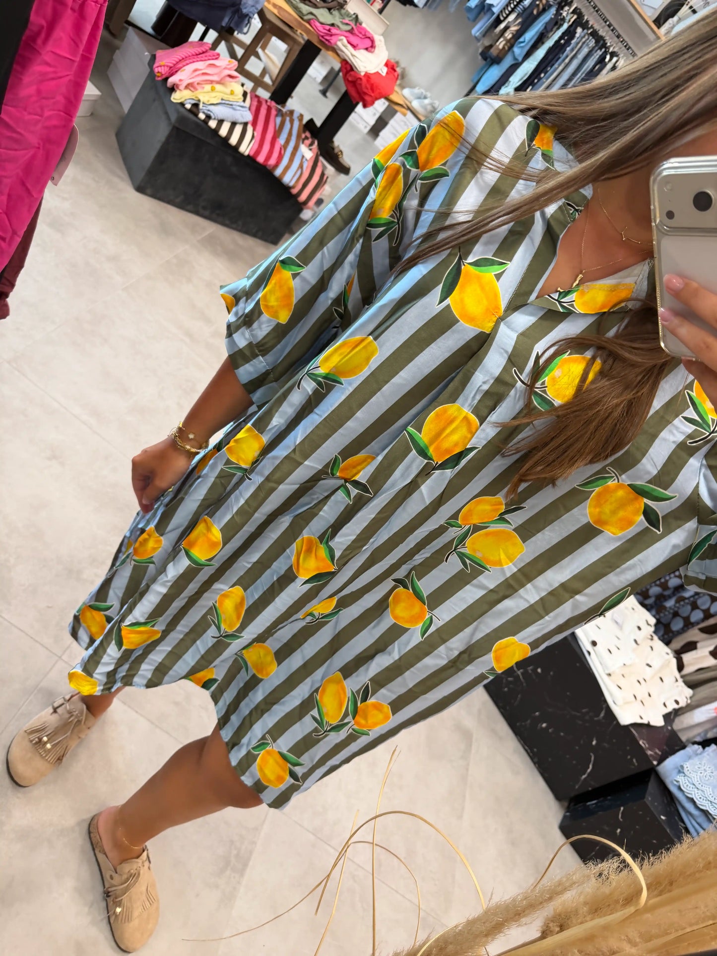 Hemdblusenkleid "Mixedprint" I