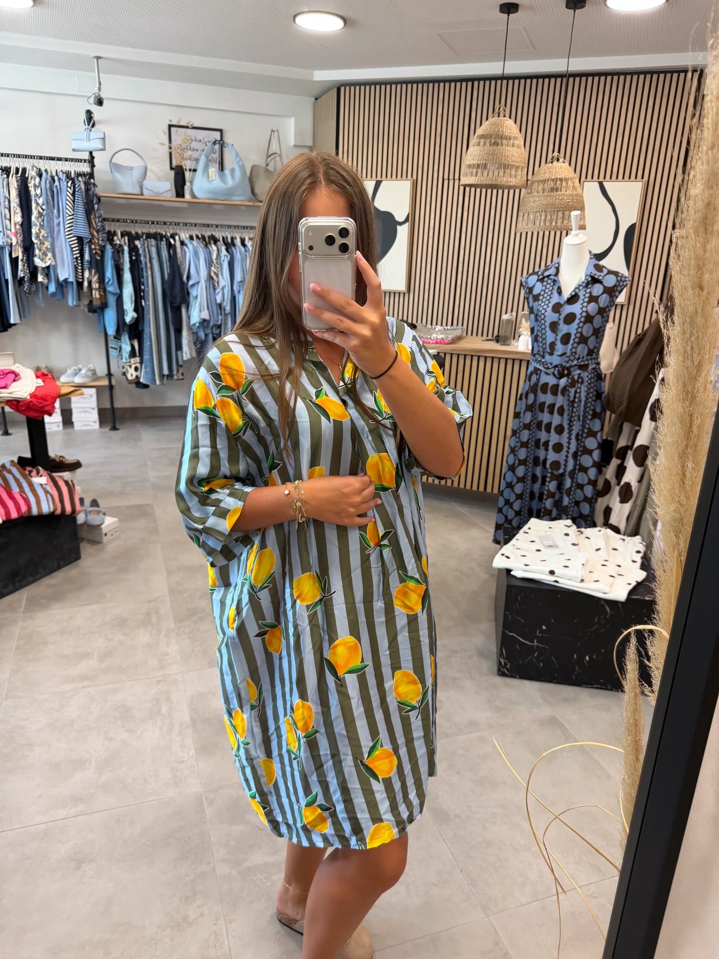 Hemdblusenkleid "Mixedprint" I