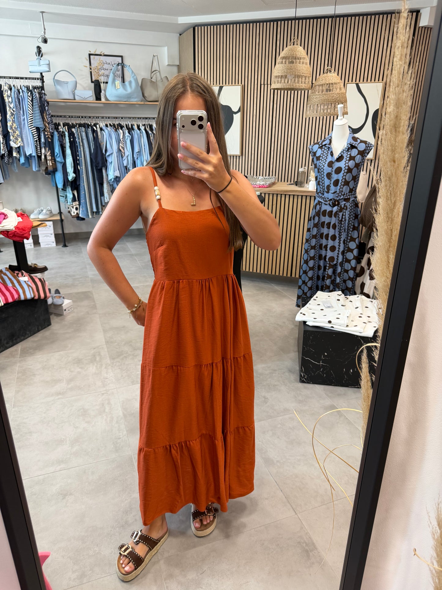 Kleid "Tierra" Terracotta