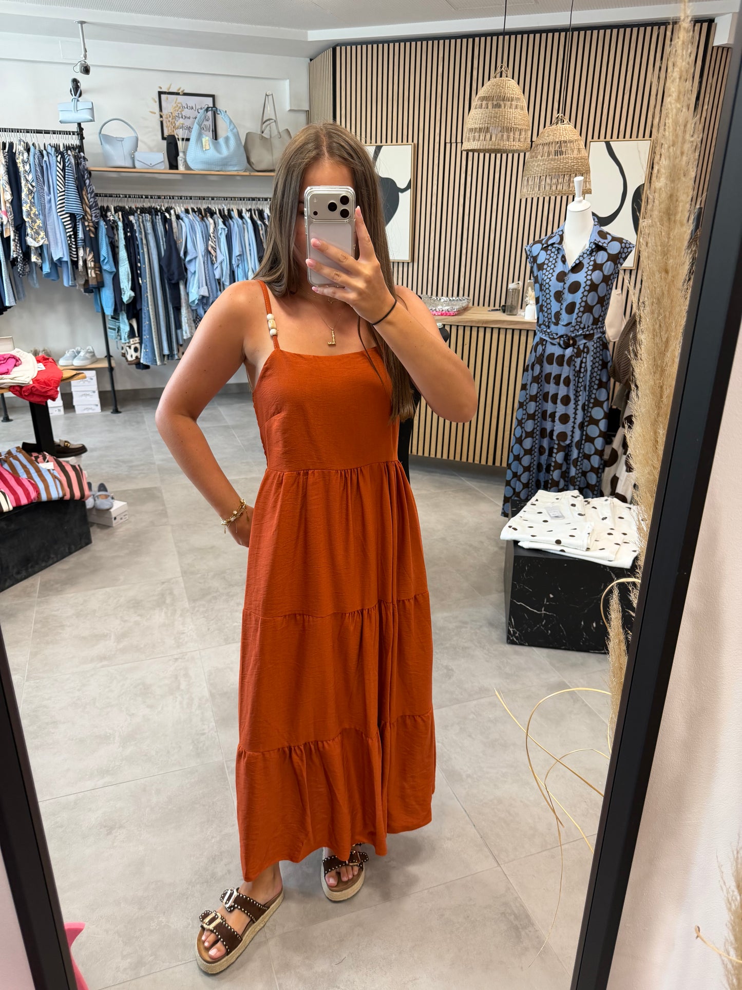 Kleid "Tierra" Terracotta